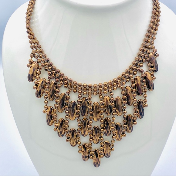 OTT Costume Gold Statement Necklace - Picture 4 of 10